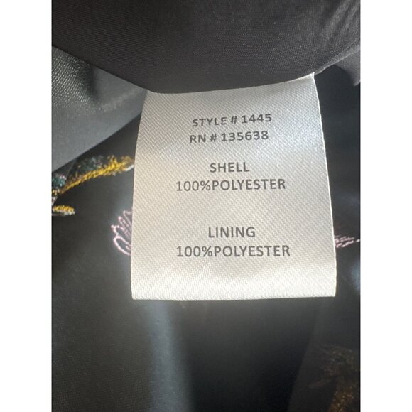 Hutch Black Size 16 Strapless Dress With Multicolor Bird Print Size - Picture 13 of 16